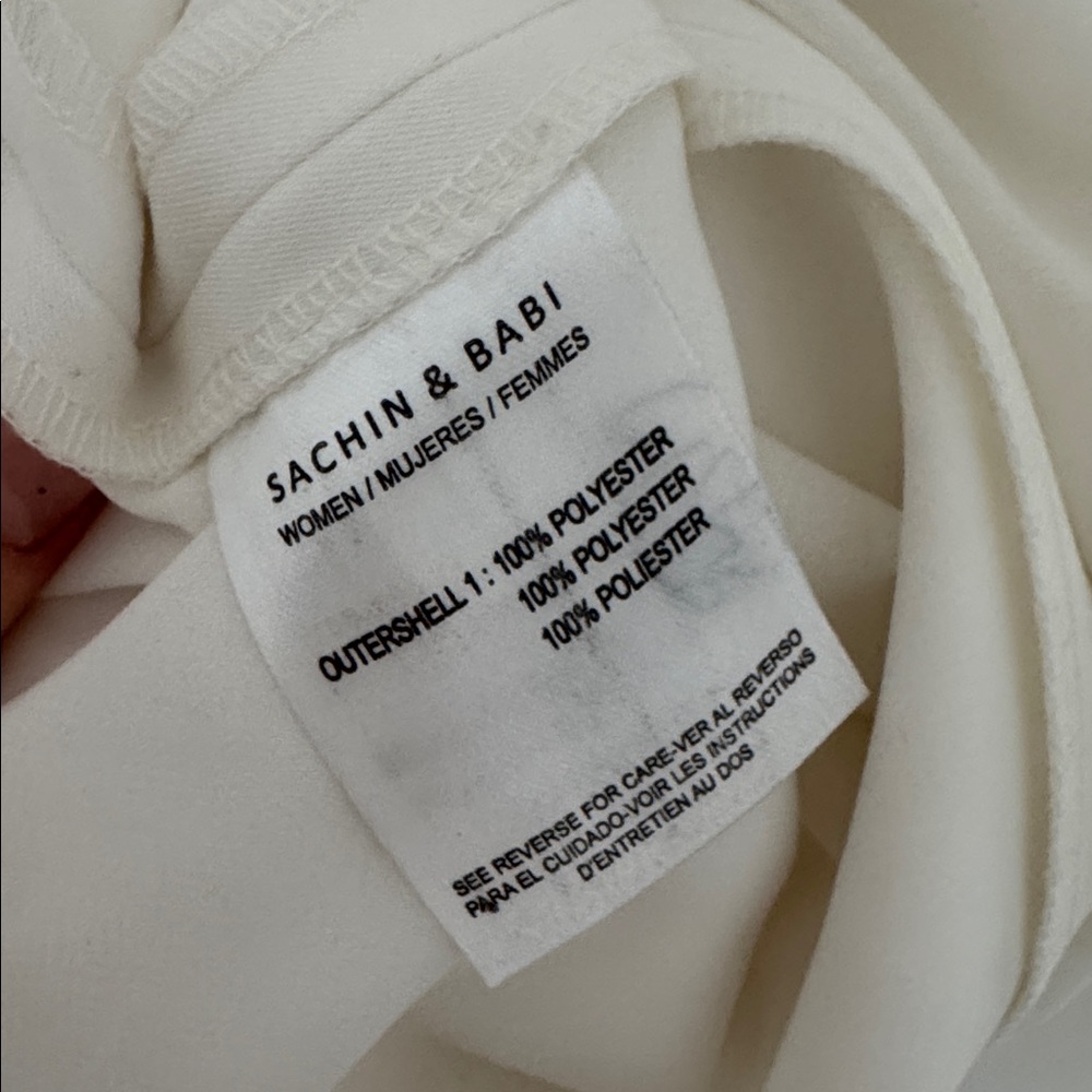 Sachin & Babi Courtney Ruffle Maxi Gown, Off White Ivory - Size 0 - Picture 9 of 9